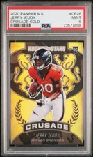 2020 Panini Prizm - Stars and Stripes Crusade Gold #CR26 Jerry Jeudy /10 PSA 9