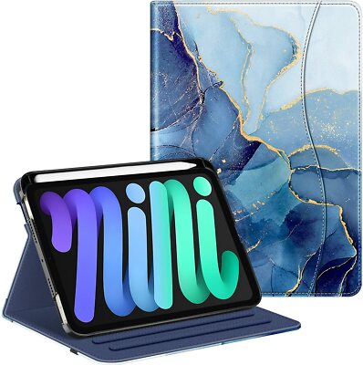 Folio Case for iPad Mini 6th Gen 8.3 Inch (2021) Multi-Angle Smart Stand Cover