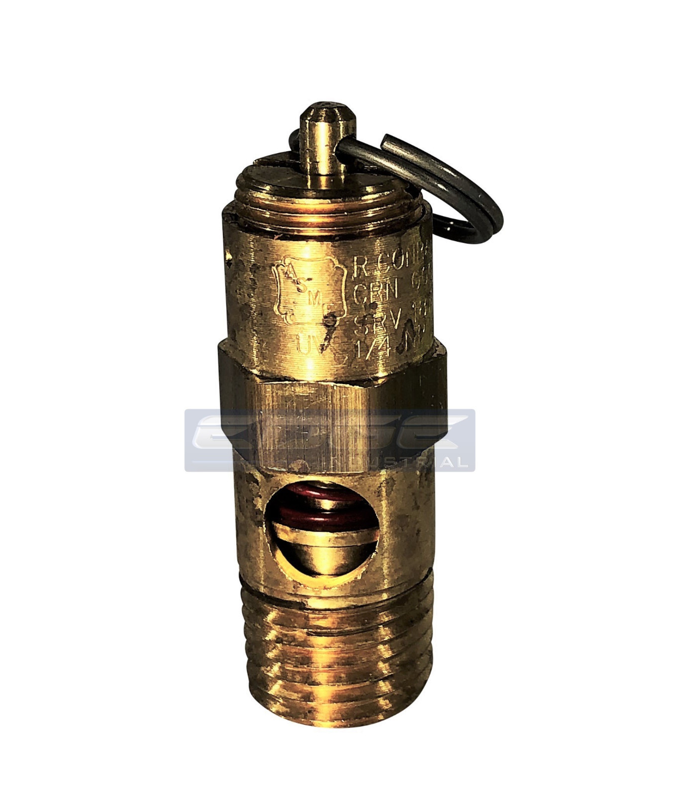 175 PSI BRASS SAFETY PRESSURE RELIEF POP OFF VALVE, AIR TANK, COMPRESSOR,  1/4"