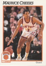 FREE SHIPPING-MINT-1991-92 Hoops #139 MAURICE CHEEKS KNICKS