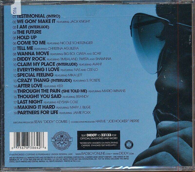 P. DIDDY PRESS PLAY 2006 CD ALBUM 19 TRACKS CIARA, NAS, TWISTA