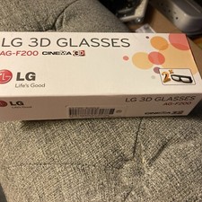 LG 3D Glasses AG F200 Cinema Glasses 2 Pair NEW STYLE: 1 ORANGE, 1 WHITE