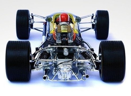 F1 GP Formula 1 18Race Car Grand Prix Indy Built Metal Model12Carousel BLUE24