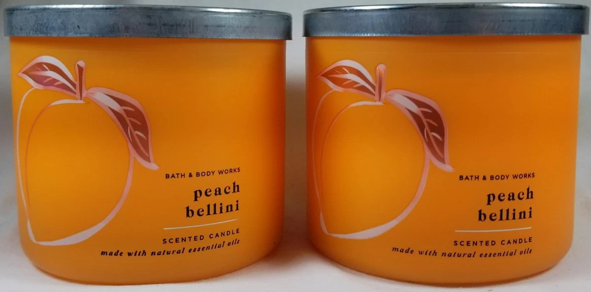 Bath And Body Works Peach Bellini Candle for sale | eBay
