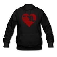 Maryland Heart Women's Hoodie By Spreadshirt