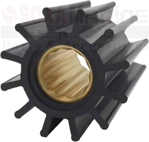 Impulsor de bomba de agua 18-45714 para Yanmar F75B Marine 119574-42550 119574-42552 - Imagen 3 de 3