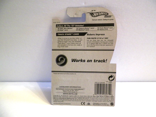 Hot Wheels Track Stars Subaru Impreza White - Picture 2 of 3