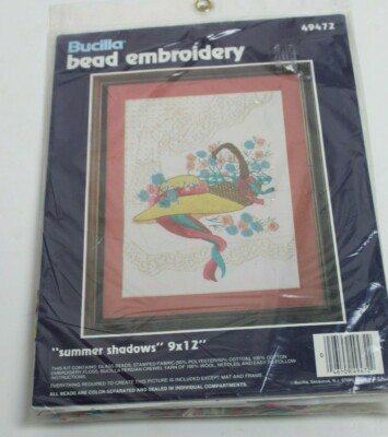 Bucilla Bead Embroidery Summer Shadows #49472 9 x 12''