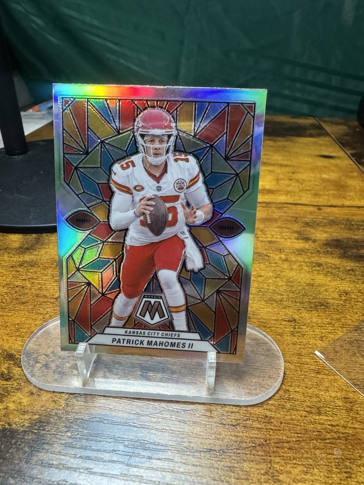 Patrick Mahomes 2024 Panini Mosaic Stained Glass SSP CASE HIT - Chiefs HOF MVP