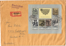 DDR 1975 registered cover Yvert 1694/99 Revolution (4344)