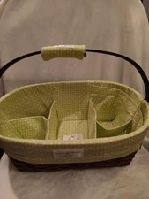 Sara Bear Diaper Caddy By Munchkin With Green With Yellow Cotton Insert