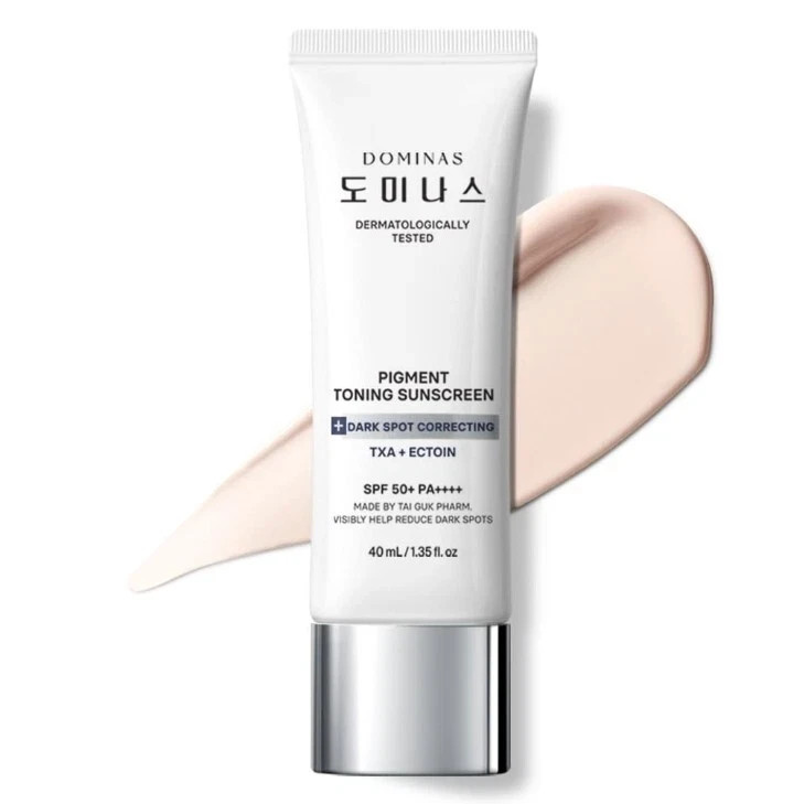 DOMINAS Pigment Toning Sun Cream SPF50+ PA++++ 40ml Dark Spot Correction Tone Up