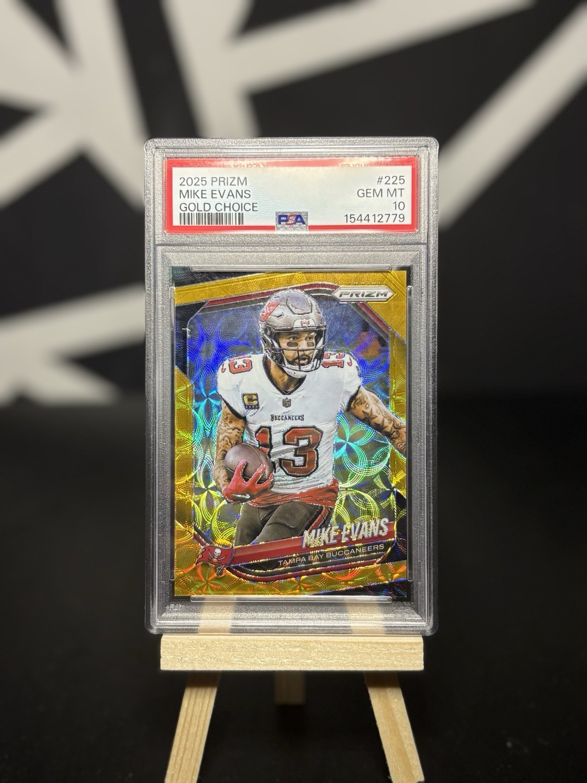 2025 Prizm- Gold Choice /10 Mike Evans PSA 10 POP 1 #279 Buccaneers SSP RARE