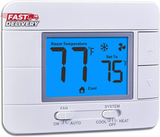 Upgraded Digital Non-Programmable Thermostat for Home 1 Heat/1 Cool Single Stage