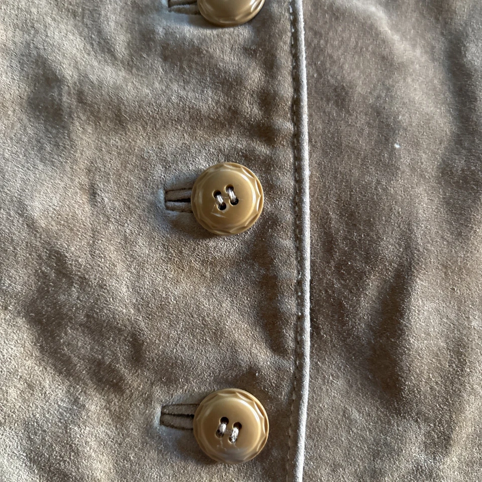 Chaleco de Cuero Express Vintage Talla M Gamuza Western Southwestern Top Años 80’s Foto 2 de 4