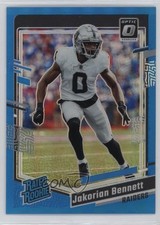 2023 Panini Donruss Optic Rated Rookie Aqua Prizm /299 Jakorian Bennett #259 c5r