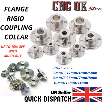 Flansch starre Welle Kupplung Kupplung Manschette Motor Gelenk Verbinder UK