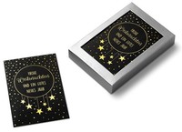 Weihnachten GrußKarten-Box Mit 8 Weihnachtskarten Mit UmschläGen Schwarz Gold