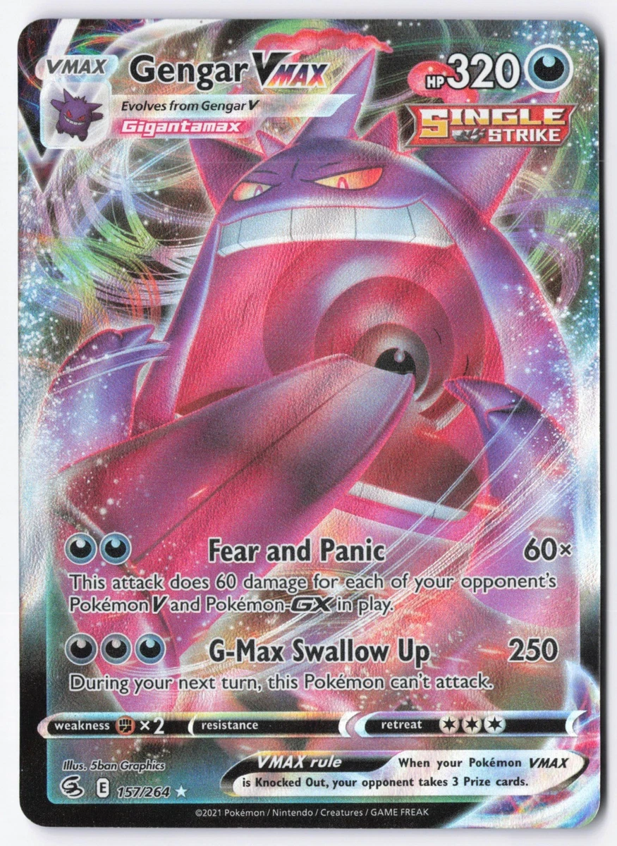 Gengar VMAX 157/264 Swsh08: Fusion Strike for sale | eBay