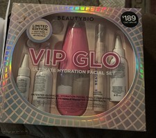 Beauty Bio VIP Glo Ultimate Hydration Facial set, Facial Cleansing Device