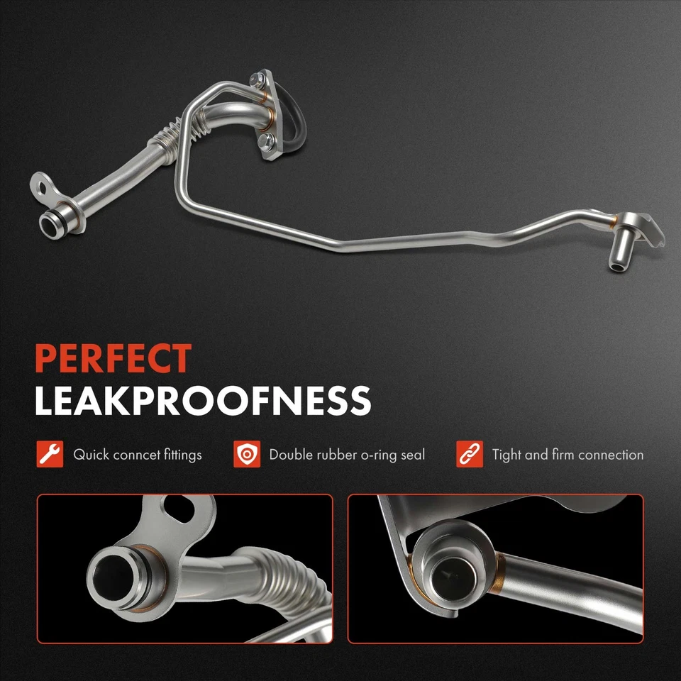 Línea de aceite de turbocompresor inferior derecho derecho derecho para Ford F-150 Expedition Lincoln Navigator Foto 3 de 4