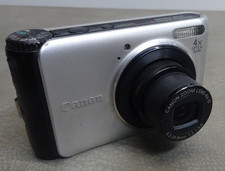 Canon PowerShot A3000 IS 10MP Digital Camera Bundle w/ charger two Batteries