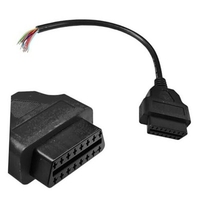 LAINLOY 16 Pins J1962 OBD OBD-II Connector to Open Plug Wire, 30cm/12 Female