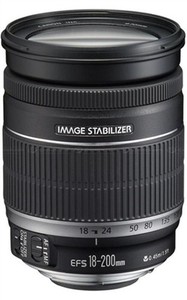 Canon EF-S 18-200mm f/3.5-5.6 IS Black Photography Lense Camera Lens