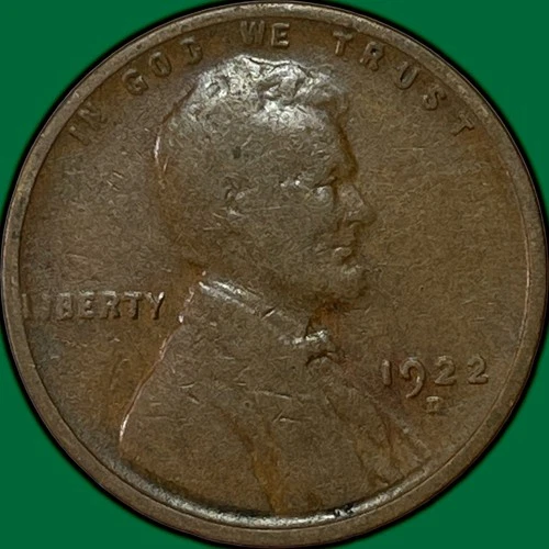 1922-D Lincoln Wheat Cent Very Good VG Coin #34836