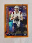 2025 Topps Chrome Drake Maye /25 True ORANGE Refractor Patriots