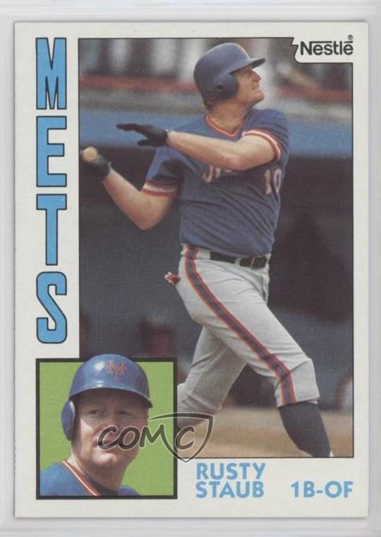 1984 Topps Nestle Rusty Staub #430 n1u