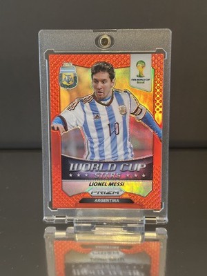 Panini Prizm 2014 FIFA World Cup Lionel Messi /149 Red Refractor Argentina #1