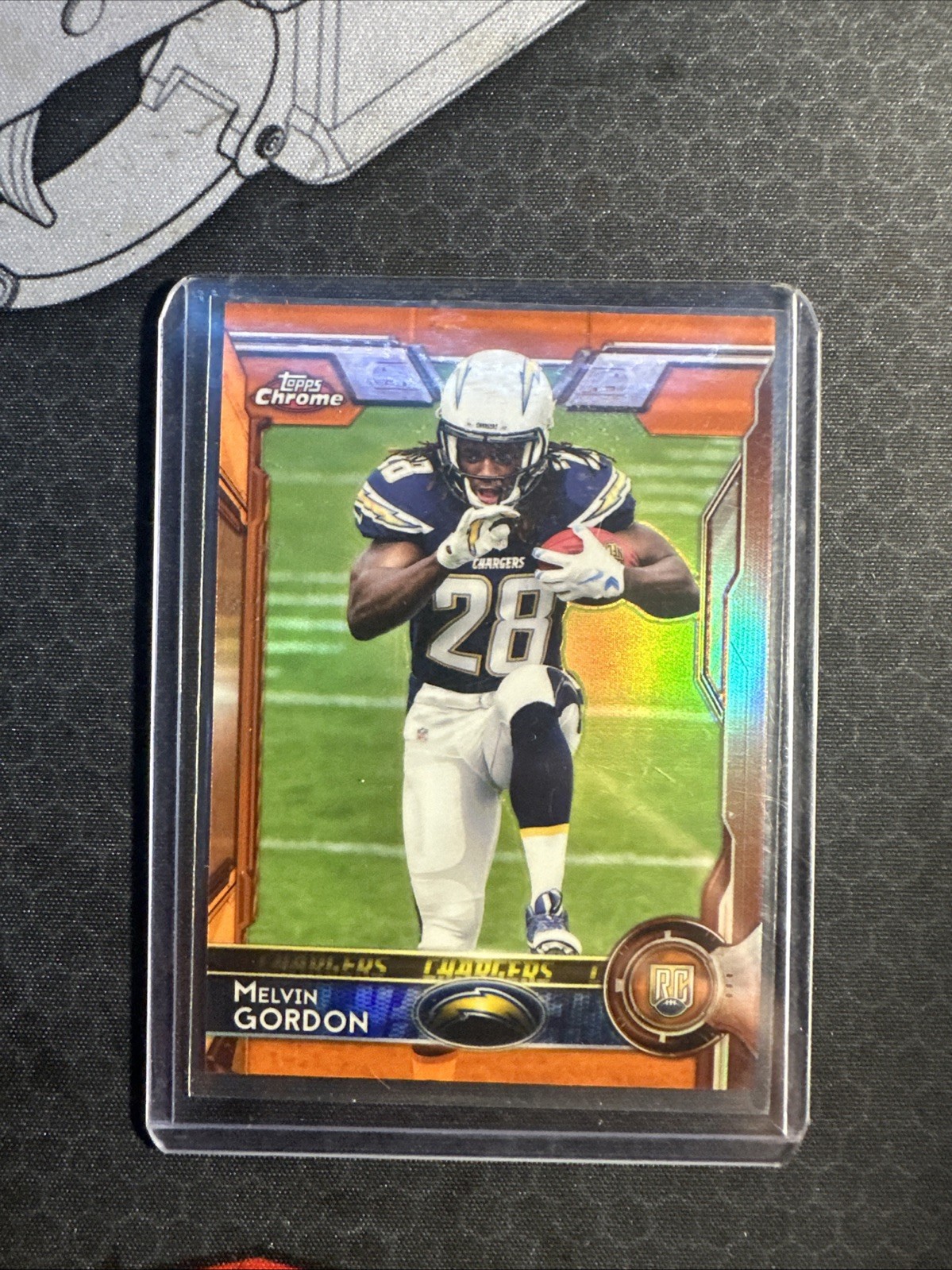 2015 Topps Chrome - Rookies Melvin Gordon #105 Orange Refractor (RC)