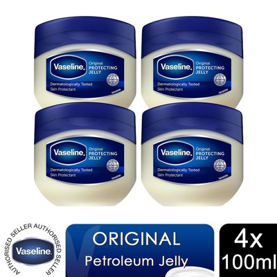 Vaseline Original Hautschutz Vaseline für empfindliche Haut 100ml, 4er Pack