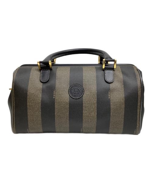 FENDI Mini Boston Bag in Beige and Black