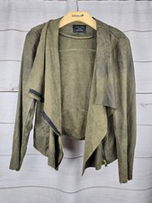 Love Tree Womens Size L Blazer Jacket Green Army b47