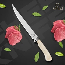 Fillet Knife 8-Inch High Carbon Steel Japanese Fish Knife with Bone Handle