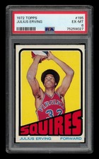 1972-73 Topps Set-Break #195 Julius Erving PSA 6 EX-MT