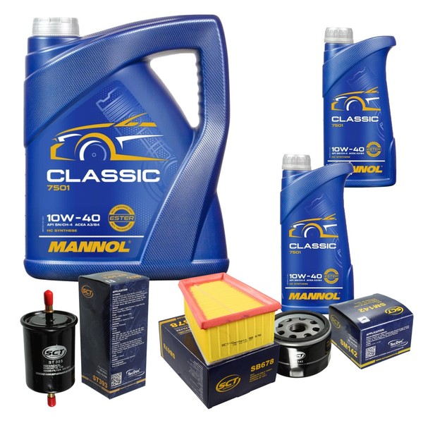 SCT Inspektionspaket 7L Mannol 10W-40 FüR Dacia Logan MCV 1.6 16V Renault Megane-image
