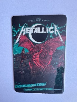 Metallica Fancard Cardiff 28/06 (New & unused)