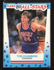 1989-90 Fleer Stickers #11 Tom Chambers Phoenix Suns Near Mint or Better
