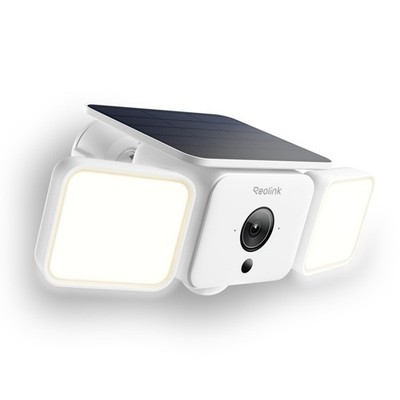 Solar Floodlight Cam, 2K 150° Security Cameras Wireless Outdoor, Up to 1000lm...