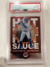 MOOKIE BETTS Hot Sauce 2021 Mosaic Baseball Los Angeles Dodgers PSA 10 - POP 7