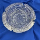 Vintage MCM Anchor Hocking Glass Soreno clear Ashtray 6 1/4"