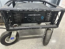 Crest Audio CA12 Commercial Power Amplifier With Cart Powers On UNTESTED