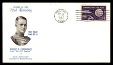 Mayfairstamps US 1962 Kansas Dwight D Eisenhower 72nd birthday Cover aax_58009