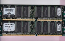 1GB 2x512MB PC3200 DDR-400 Kingston KVR400X64C3/512 INFINEON MEMORY Kit DDR1