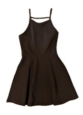 Divided H&M Size 4 Juniors Black Dress, Stretch, Pre-owned, Spaghetti Strap