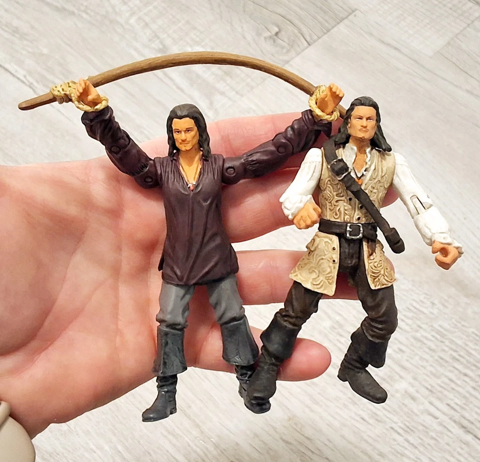 Lote Figuras Piratas del Caribe + Accesorios *8* Will Turner Jack Sparrow Foto 2 de 4