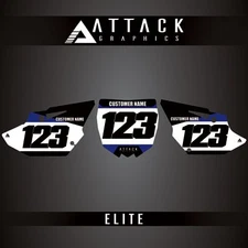 Attack Graphics Elite Number Plate Backgrounds For Yamaha YZ125X 2020